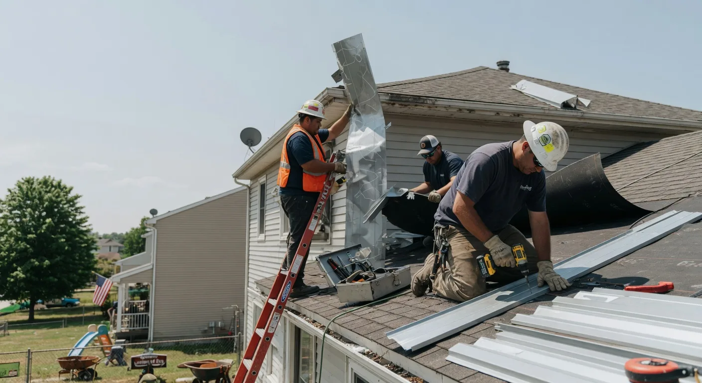 Storm Damage Metal Roof Repair in Nickelsville, VA